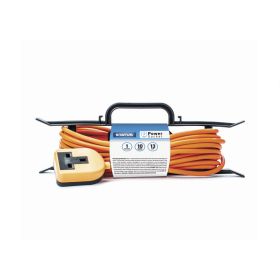 Status Heavy Duty 1 way Extension Socket - 10m - Orange Lead & Orange Plug 