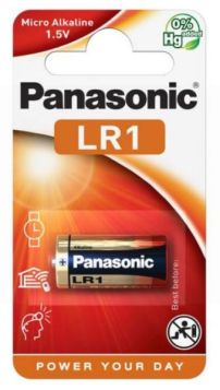 Panasonic LR1 Micro Alkaline Battery - Pack of 1