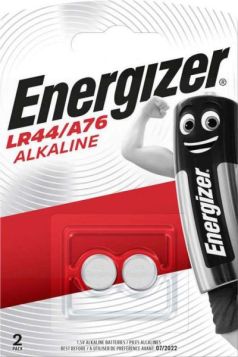 Energizer LR44 A76 Alkaline Batteries - Pack of 2
