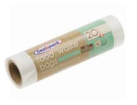 Seal a Pack Food Waste Bag - Clear - 5L - 35 x 30cm - Pack of 20 