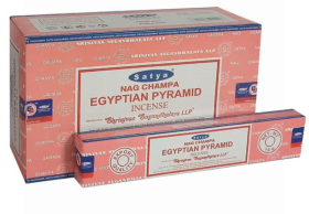 Satya Nag Champa Incense Sticks - Egyptian Pyramid - 15 grams - Pack of 12