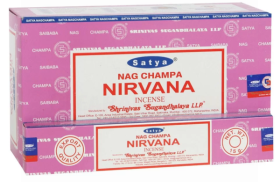 Satya Nag Champa Incense Sticks - Nirvana - 15 grams - Pack of 12 