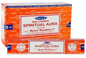 Satya Nag Champa Incense Sticks - Spiritual Aura - 15 grams - Pack of 12 