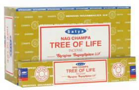 Satya Nag Champa Incense Sticks - Tree Of Life - 15 grams - Pack of 12 
