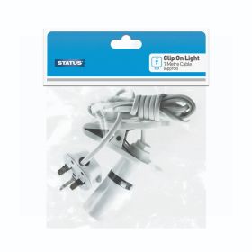 Status Clip on Light Bayonet Cap Fitting BC/B22 1m in Poly Bag