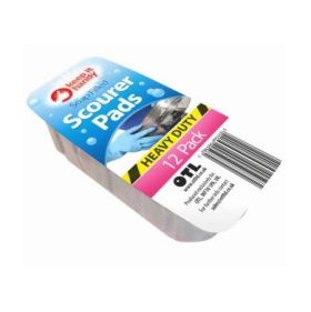 Keep It Handy Soap Filled Heavy Duty Scourer Pads - Pack Of 12 