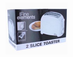 Fine Elements 2 Slice Toaster - White