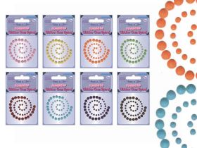 GUM DROP GLITTER GEM SPIRAL SELF STICK