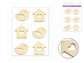 LASER CUT WOOD STICKERS