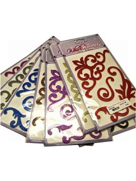 SCRAPBOOK GLITTER WHIRL STICKERS