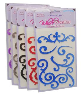 SCRAPBOOK GLITTER BRILLANTS WHIRL STICKERS