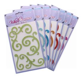 SCRAPBOOK GLITTER WHIRL STICKERS