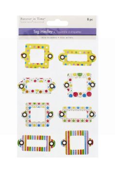 TAG MEDLEY CHIPBOARD MEDLEY 8 PC