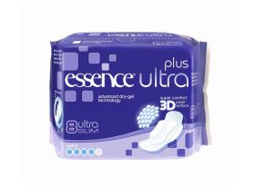 Essence Ultra Plus 3D Sanitary Pads - Pack Of 8 - 0% VAT