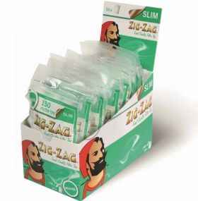 Zig Zag Slim Menthol Filter Tips - Box Of 1500 (150 x 10 bags)