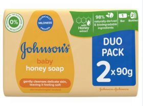 JOHNSONS BABY HONEY SOAP - 90GM - PACK OF 2