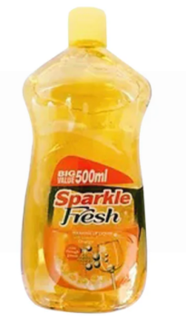 Sparkle Fresh Washing Up Liquid - Orange - 500Ml
