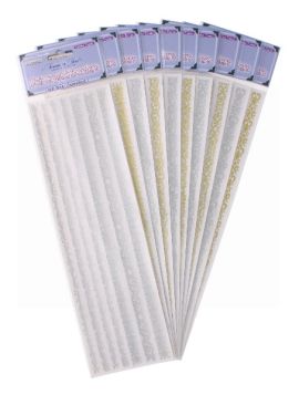 FILIGREE METALLICS FOIL CRYSTAL STICKER