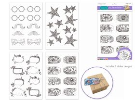 ART THERAPY STICKERS TRENDY ICONS