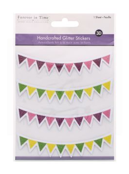 HANDCRAFTED GLITTER STICKERS 3D