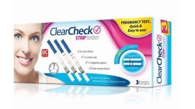 Clear Check Pregnancy Strip Tester - Pack of 3 Test Strips - Exp 2024