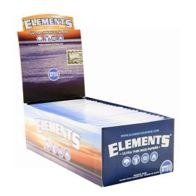 Elements Ultra Thin Rice Cigarette Papers - Single Wide - Box Of 50