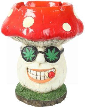 Huge Smoking Weed Mushroom Ashtray - 35.5cm