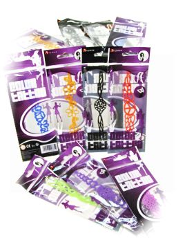 Symex Colour Tattoos - Assorted Colours And Designs