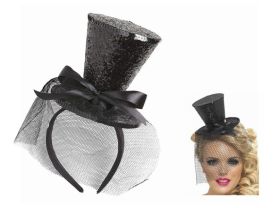 MINI GLITTER TOP HAT HEADBAND