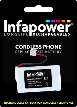 Infapower Cordless Phone Replacement Battery AA (88) - Pack of 2