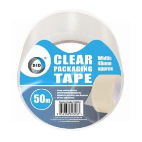 DID Clear Packaging Tape - 50m x 48mm