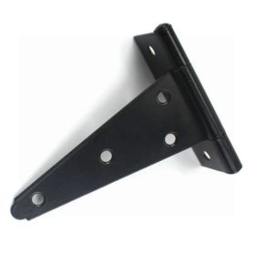 Specialist Ironmongery Tee Hinge Steel with Screws - Black - 6" - Pack of 2 