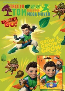 Tree Fu Tom Gift Wrapping Papers & Tags - Pack of 2 - 50cm X 69.5cm