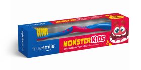TRUE SMILE MONSTER KIDS TOOTHPASTE WITH FRE BRUSH - STRAWBERRY - 75ML