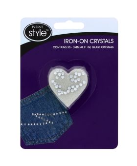 NEXT STYLE GLAM IT UP IRON ON CRYSTAL GEMS