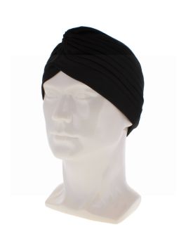 WOMEN HAIR TURBAN HEAD WRAP BLACK
