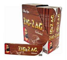Zig Zag Unbleached Slim Rolling Papers - 50 Booklets