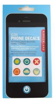 KIKKERLAND ICON PRONE DECALS ASSORTED