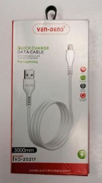 Ven-Dens 3 Meter Iphone USB Lightening Data Cable