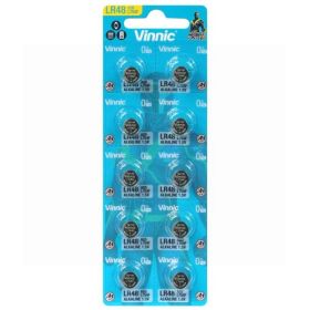 Vinnic LR48 AG5 Alkaline Batteries 1.5V - Pack of 10