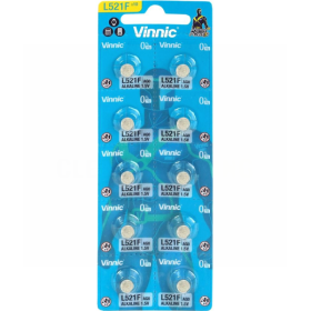 Vinnic L521F AG0 Alkaline Batteries 1.5V - Pack of 10