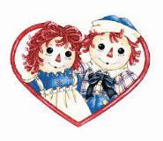 Wallies Raggedy Ann & Andy Best Friends Wallpaper Cutouts - Pack Of 25 