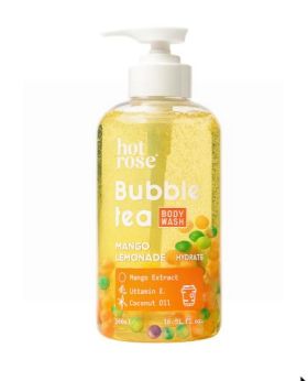 HOT ROSE BUBBLE TEA BODY WASH - MANGO LEMONADE - 500ML