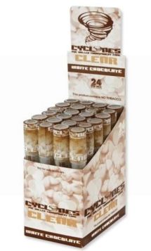 Cyclone Pre Rolled Clear Cone - White Chocolate - Pack Of 24