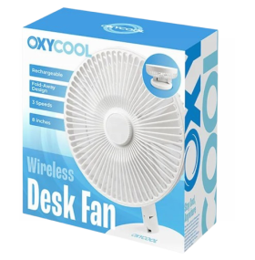 OxyCool 8" Rechargeable Wireless Fan