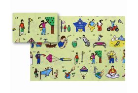 GIFT WRAP PAPER WITH 101 USES FOR A PAIR OF KNICKERS