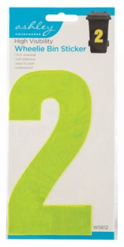 Ashley High Vis Wheelie Bin Number - 2