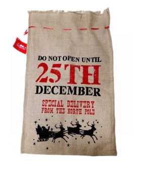 CHRISTMAS CRAFT SACK NATURAL