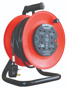 Infapower 4 Way 50 Metre Extension Reel - 13A