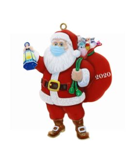 CHRISTMAS TREE DECORATION SANTA WITH GIFT BAG 2020